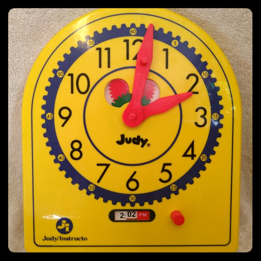 Judy Instructo Telling Time Clock